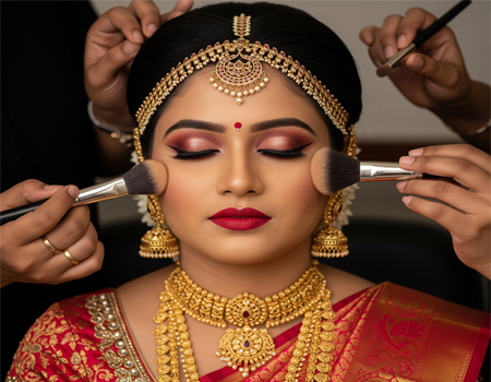 A Muslim bride exudes radiating elegance and tradition in captivating Indian wedding photography.