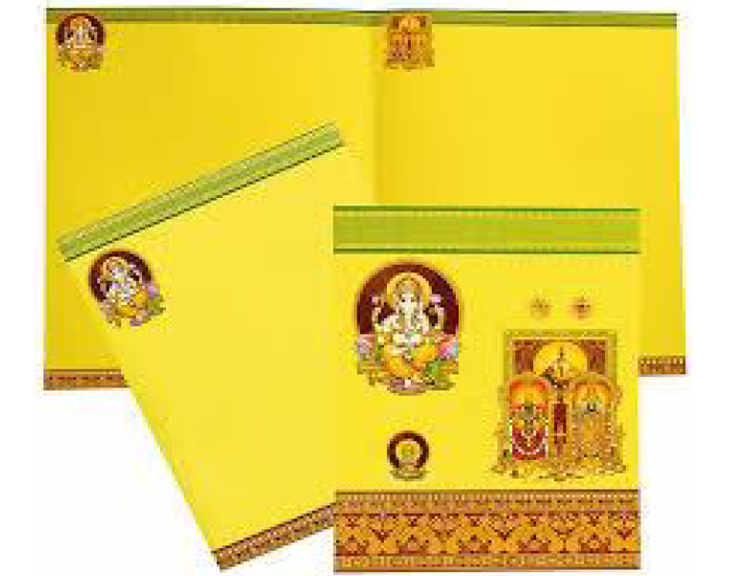 An elegantly designed wedding invitation with a strip showcases the concept of film-type weddings.