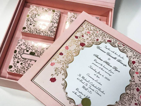Minimalist puzzle wedding invitations, showcasing a creative and design for a wedding experience.